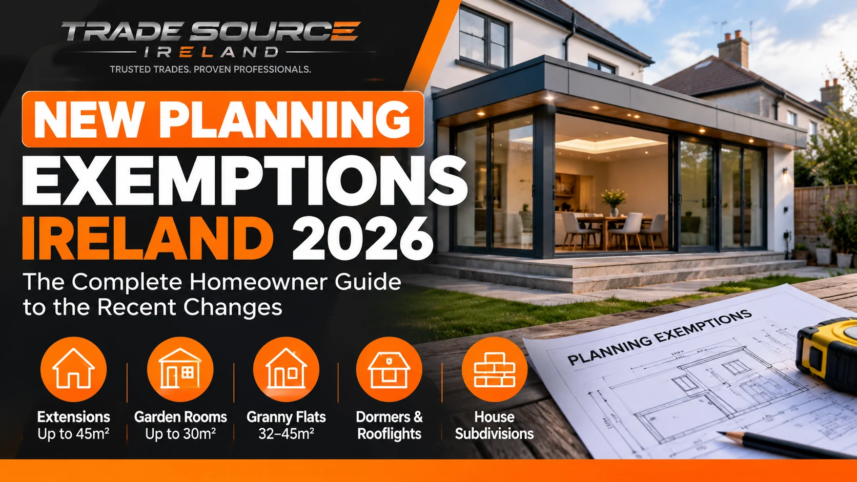 New Planning Exemptions Ireland 2026: The Complete Homeowner Guide
