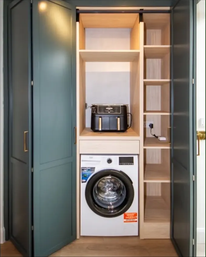 DIY SOS Bray: fitted utility storage and laundry appliances