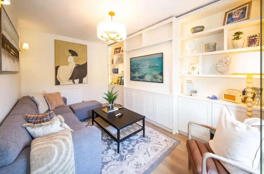 DIY SOS Bray: living room and bespoke shelving
