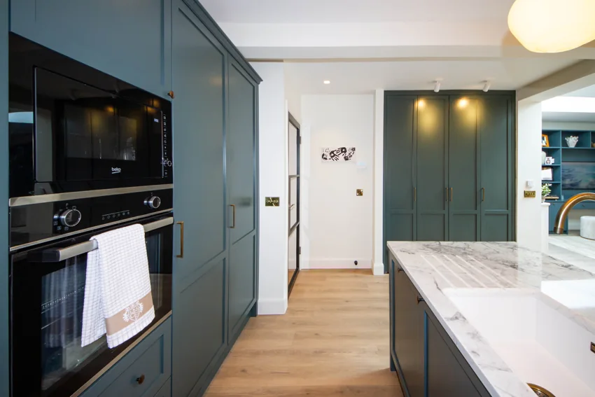 Kitchen appliances and fitted cabinetry