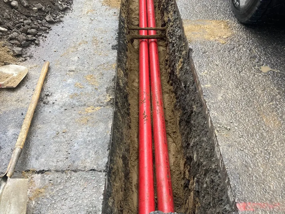 CG Groundworks Ltd trenching, ducting & concrete footpaths – project photograph 14