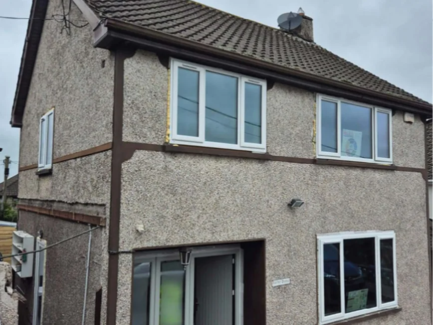 CGR Titan Builders external wall insulation — before & after – project photograph 1