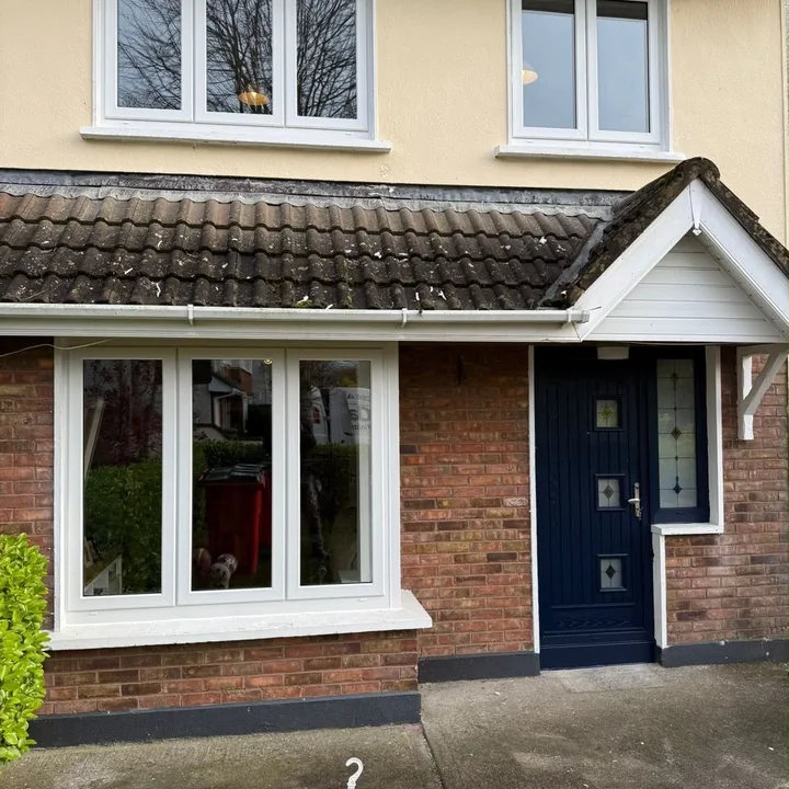 Completed windows and entrance door installation by Claxton Windows and Doors