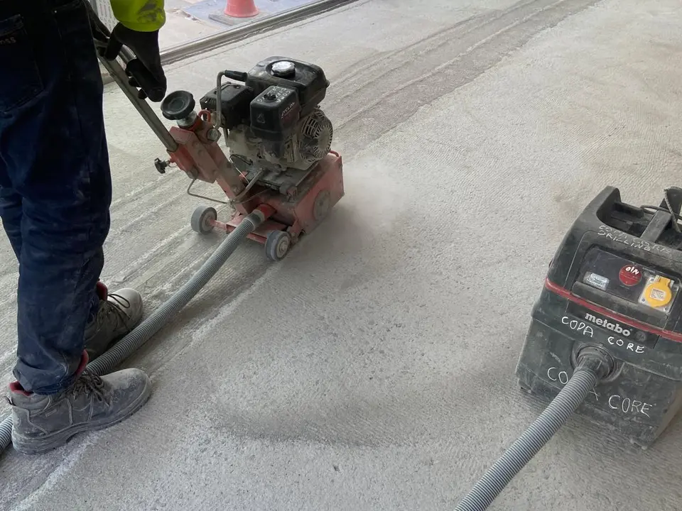 COPA operative completing floor-surface preparation