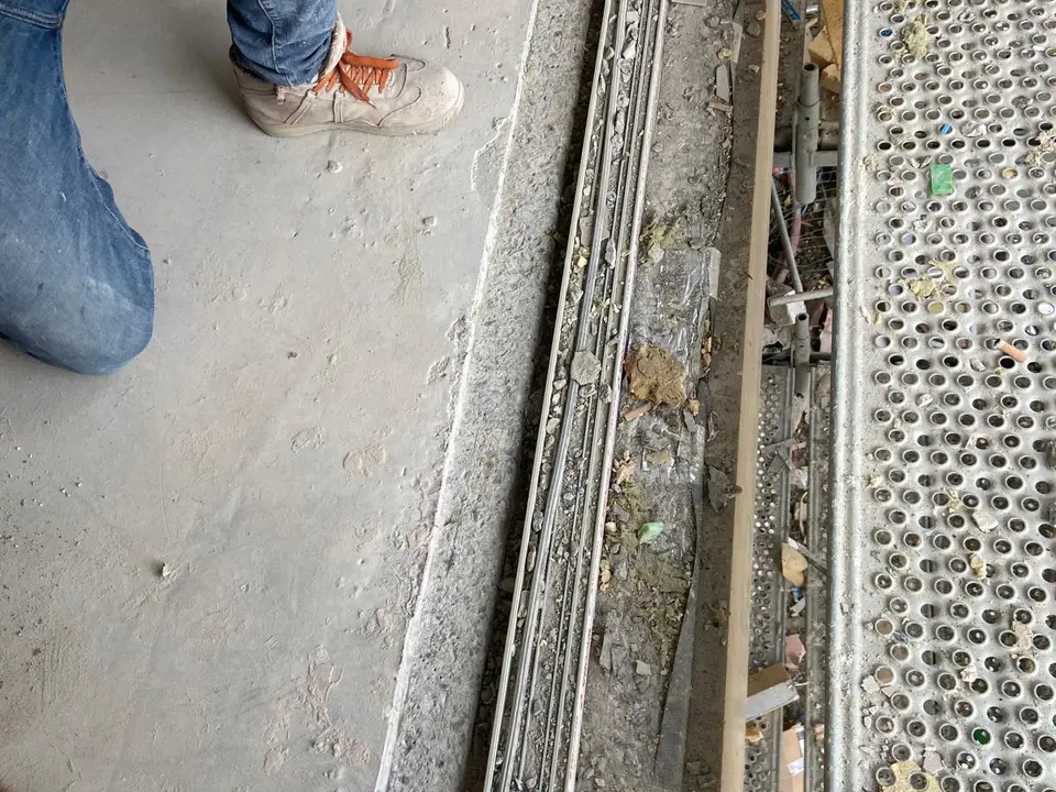 COPA concrete chasing channel prepared for services