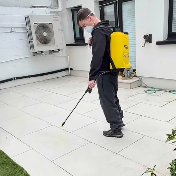 Pressure washing work in progress by Croke Property Maintenance