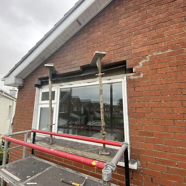 Brickwork and lintel restoration on a residential property