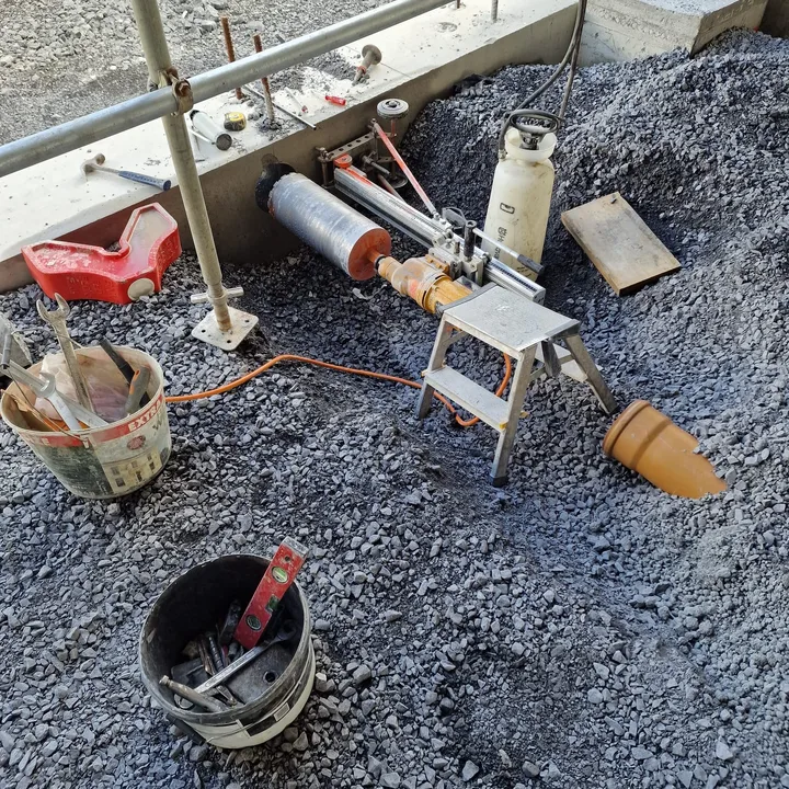 Concrete cutting work at height by Derrypark Construction Ltd