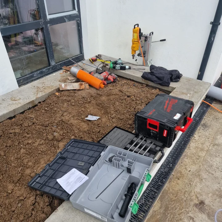 Core drilling and service opening work by Derrypark Construction Ltd