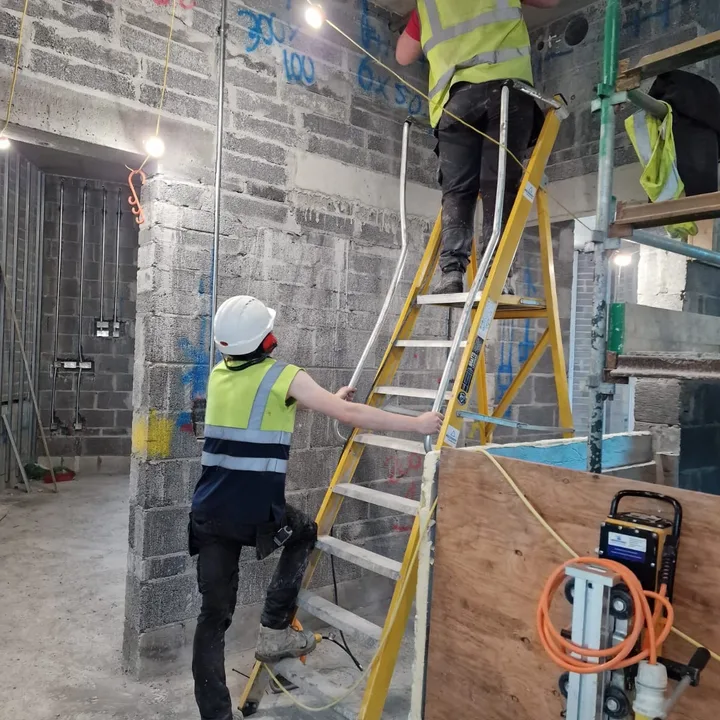 Construction drilling project by Derrypark Construction Ltd