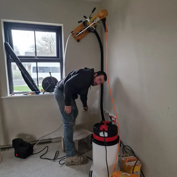 Internal core drilling setup by Derrypark Construction Ltd