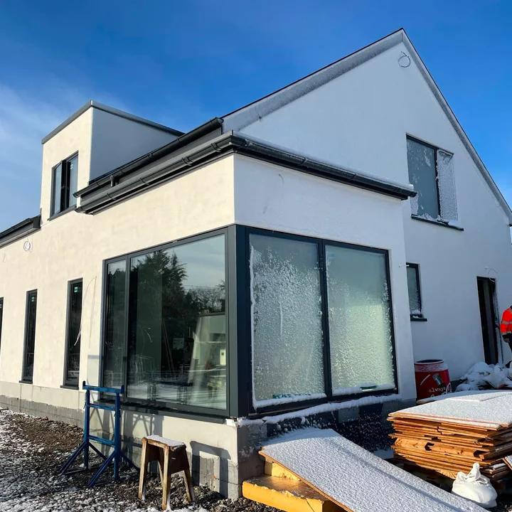 Modern home rebuild and extension work by Edal Construction Limited
