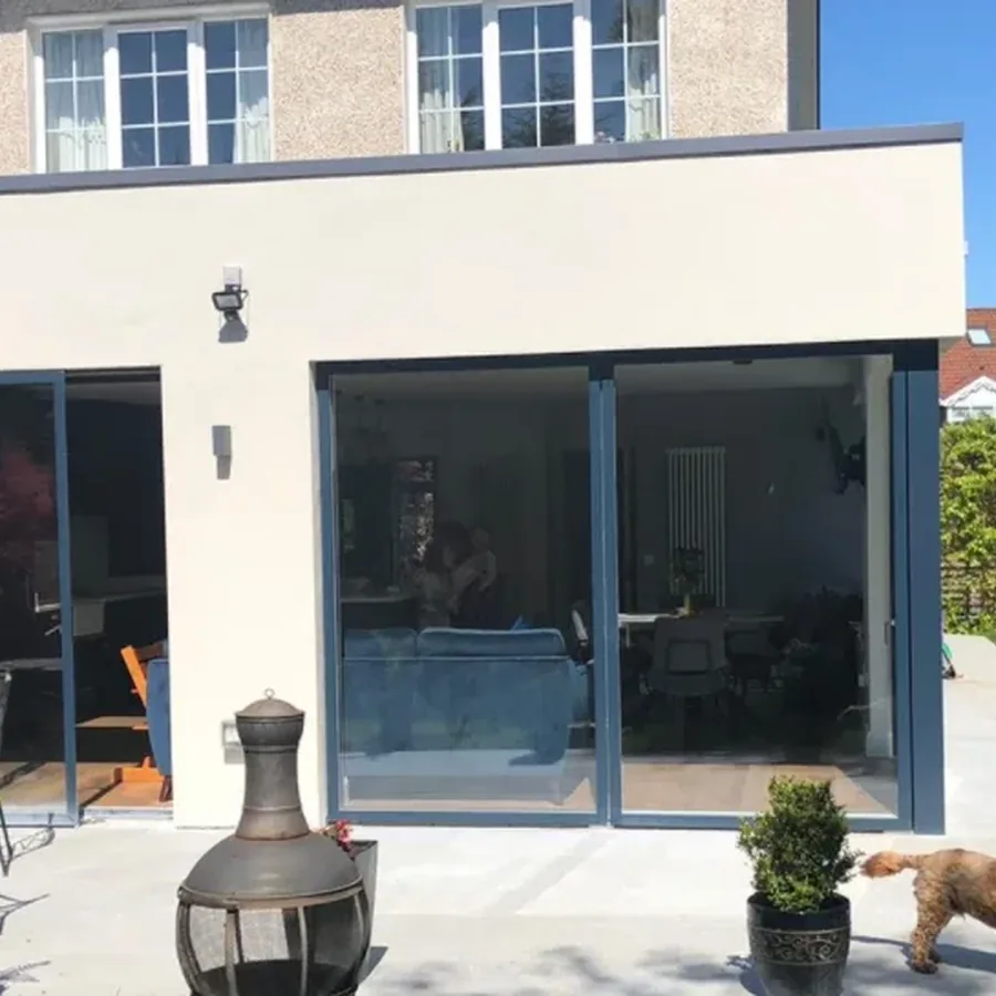 Completed kitchen and living-area refurbishment