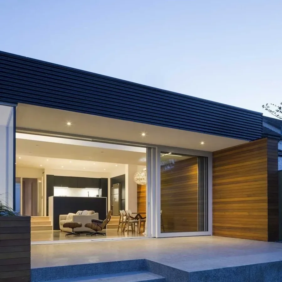 Completed residential building exterior