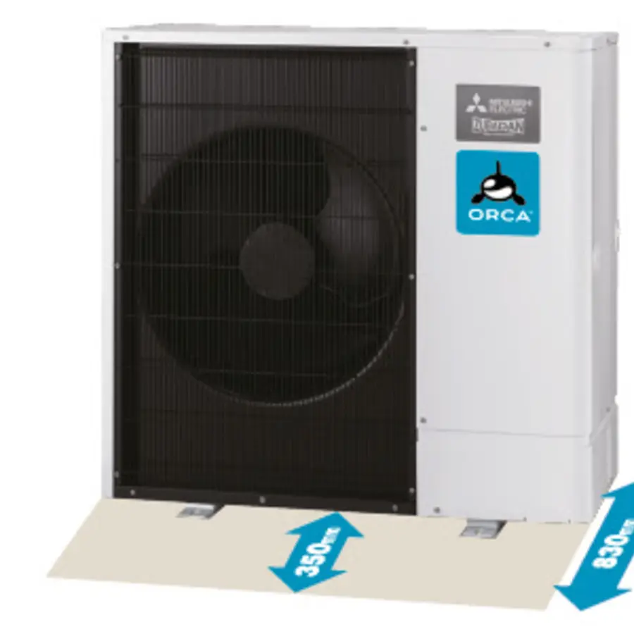 Air-to-water heat-pump and renewable heating equipment