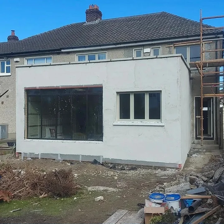 Home extension building work by Glenraven Construction Ltd