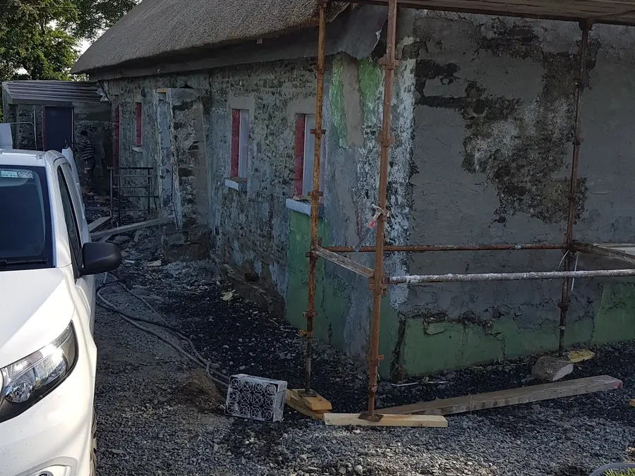 Traditional cottage exterior before restoration