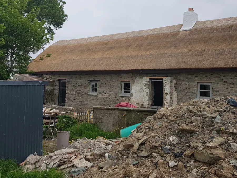 Traditional stone cottage before renovation