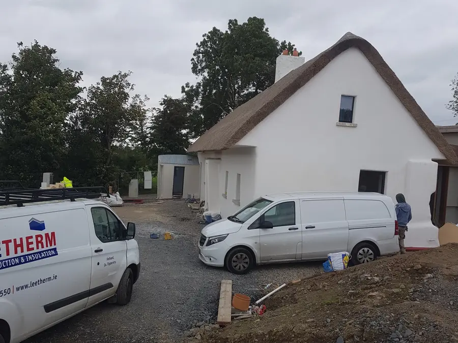 Site clearance around a cottage renovation