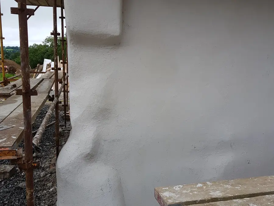 Smooth internal plaster finish