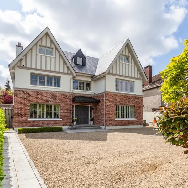 Completed family home with landscaping