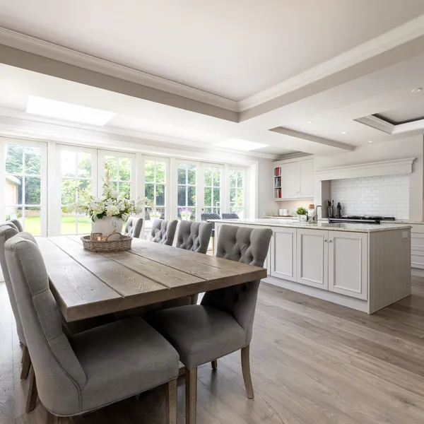 Open-plan kitchen and dining room refurbishment