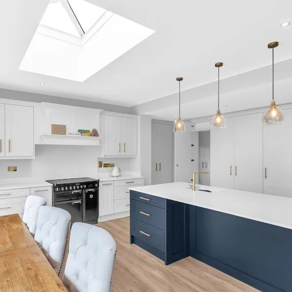 Kitchen refurbishment with roof windows