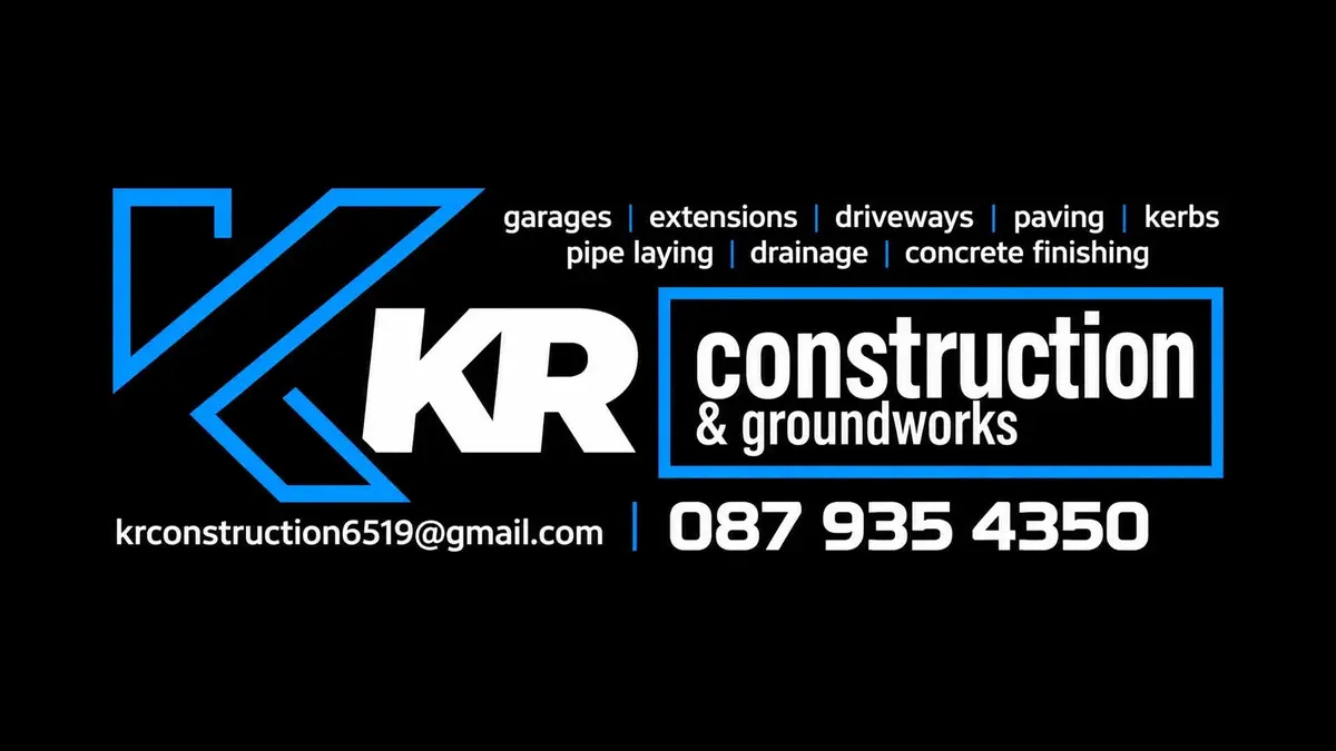 KR Construction and Groundworks company vehicle