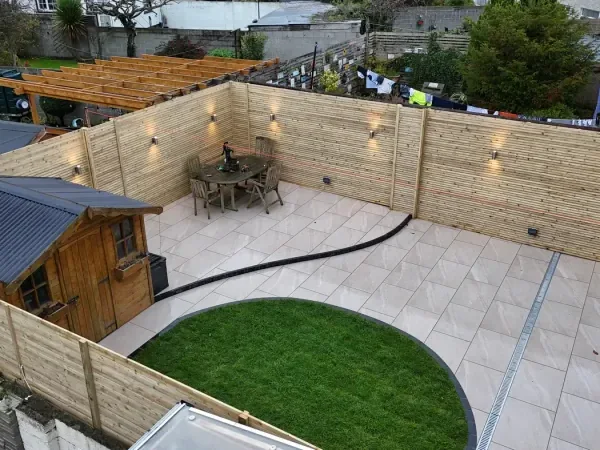 Leaf 2 Leaf Landscapes porcelain paving and garden landscaping project photograph 1
