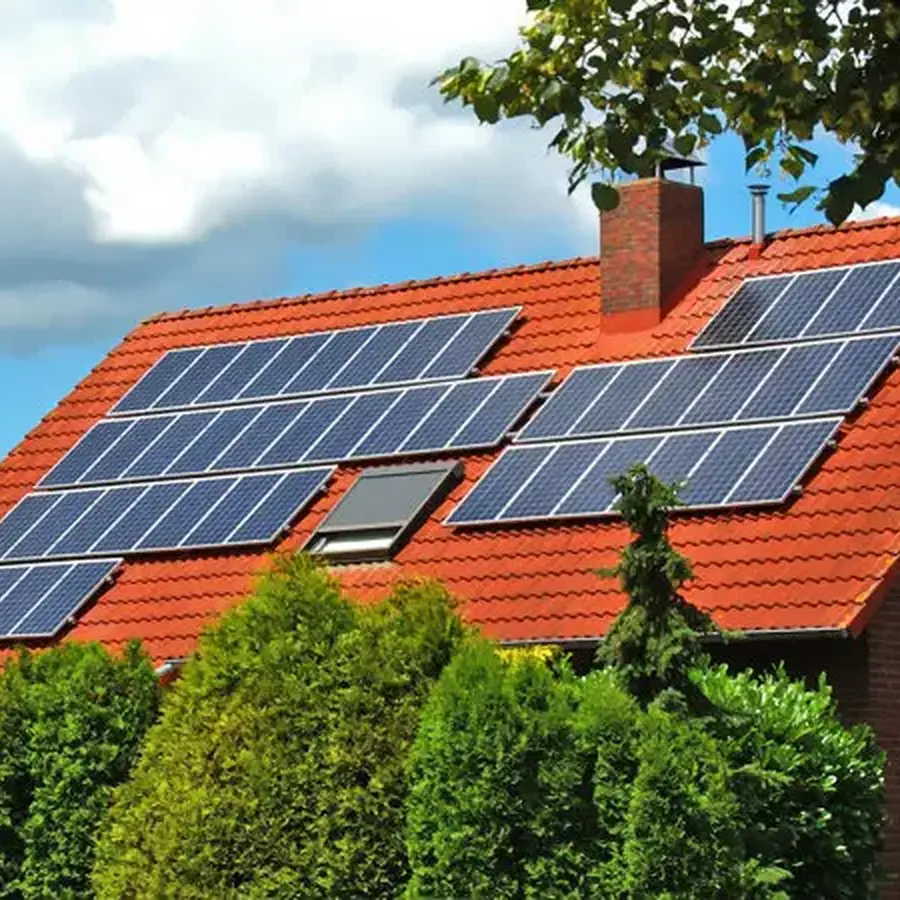 Residential solar PV installation