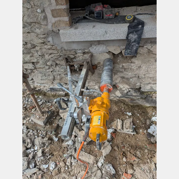 Core drilling and service penetration work by MG Wallchasing & Core Drilling Ltd – project photograph 1