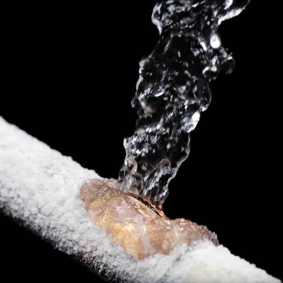 Frozen or burst pipe heating and plumbing service image