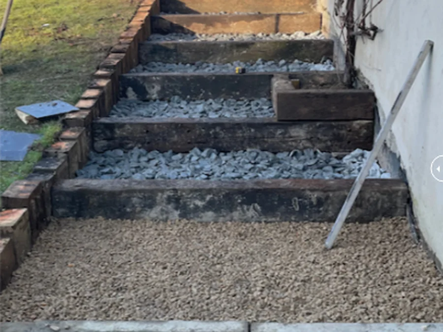 External step and access works during construction by Paul Smyth Building Services