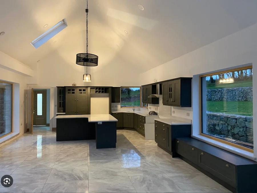Completed kitchen fit-out by Paul Smyth Building Services