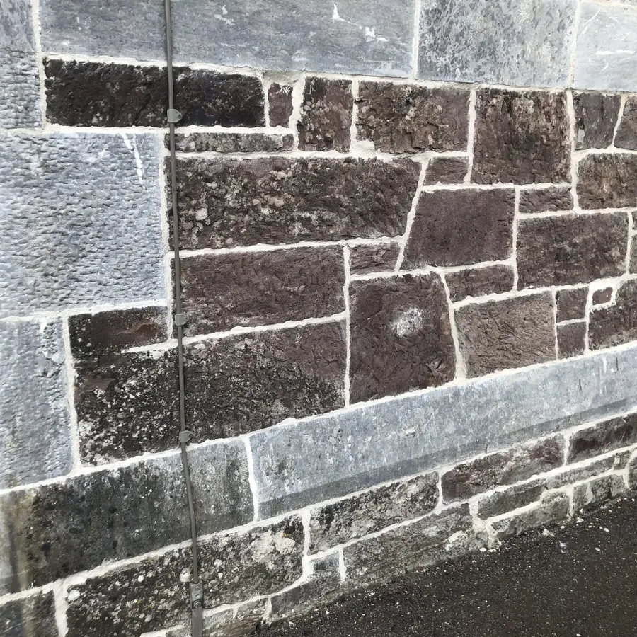 PDH Stone Masonry completed lime mortar stonework detail