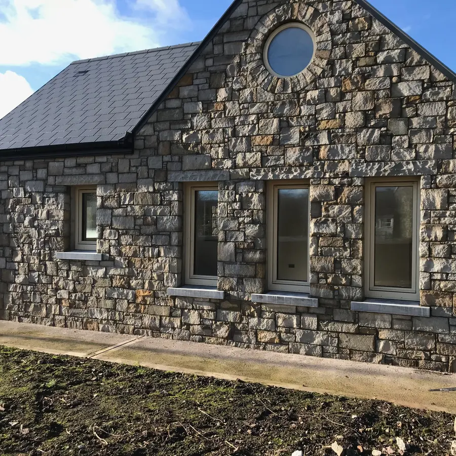 PDH Stone Masonry finished sandstone house project