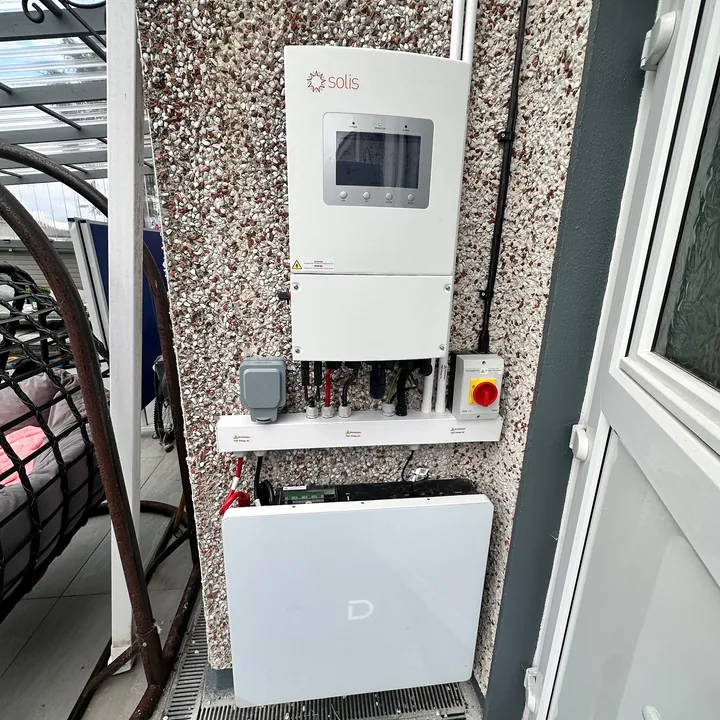 Solar PV and battery electrical installation in the R.F Electrical Services project gallery