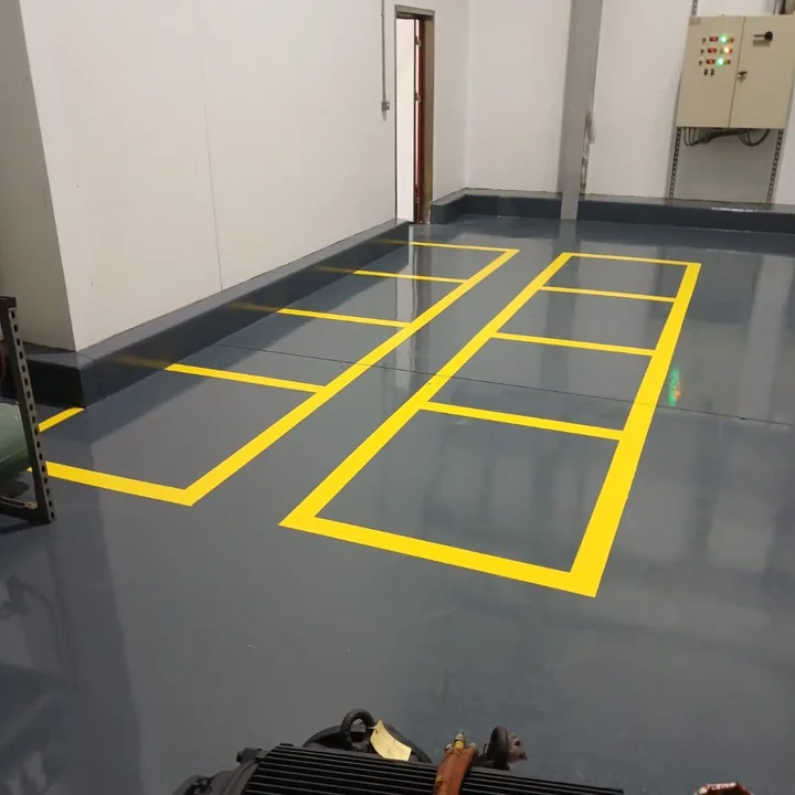 Completed industrial floor marking and facilities work by T Connell & Sons Contracting Ltd