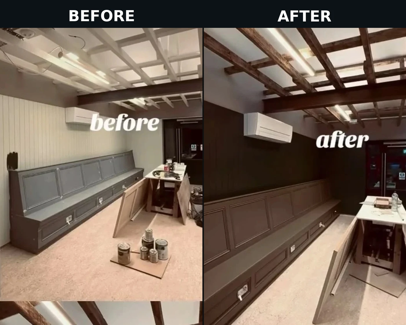 Yuriy Painting before and after commercial interior painting transformation