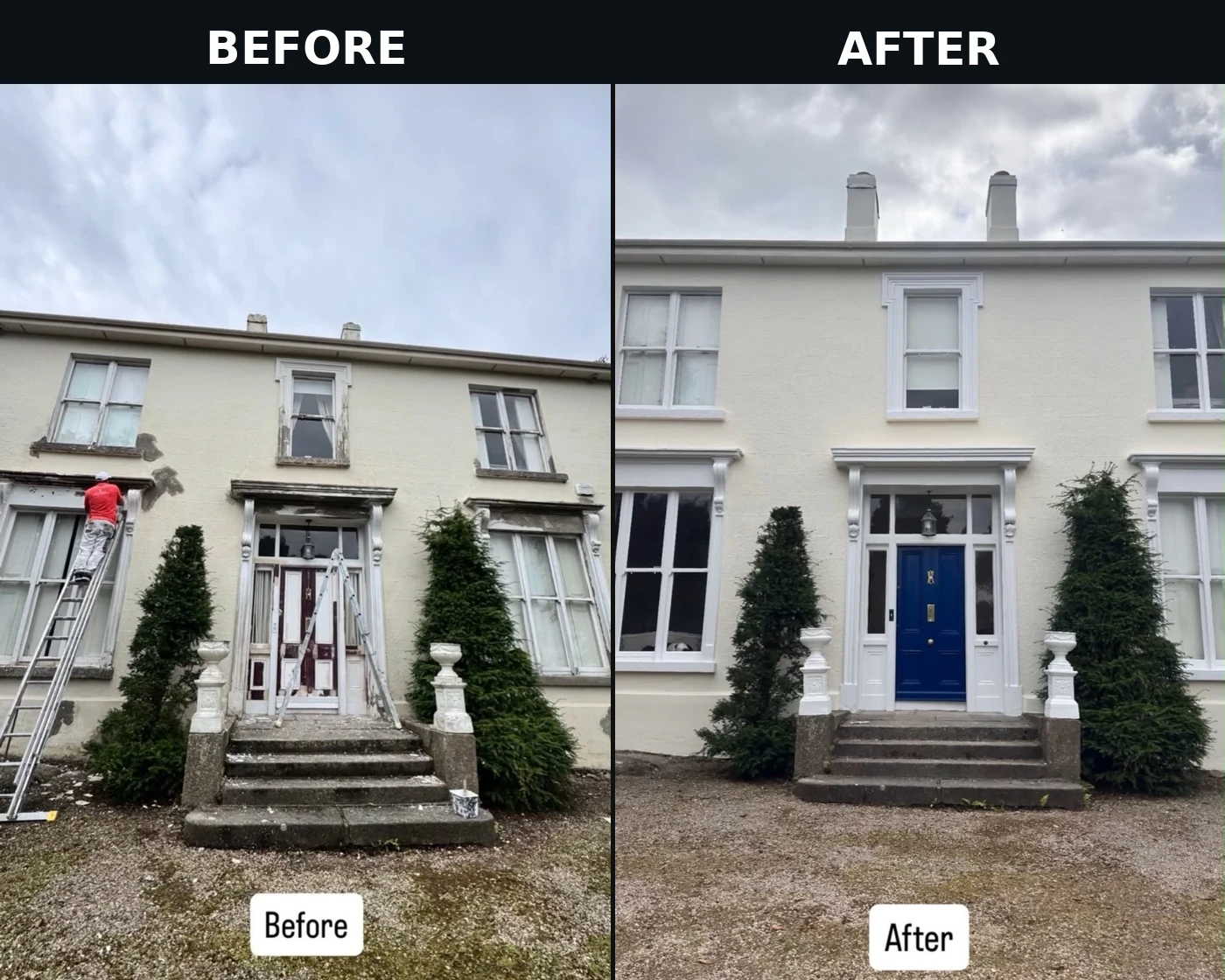 Yuriy Painting before and after exterior house painting transformation